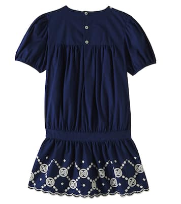 Abito in popeline di misto cotone | Gucci Kids