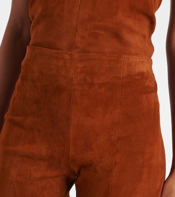 Pantaloni flared Gege in suede | Stouls