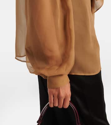 Blusa in chiffon di seta | Saint Laurent