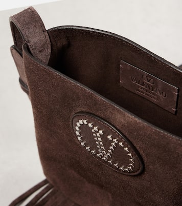 Borsa a tracolla Nellcôte in suede | Valentino Garavani
