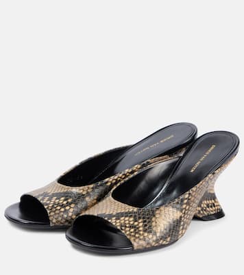 Pantoletten aus Leder | Dries Van Noten