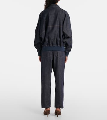 Denim bomber jacket | Brunello Cucinelli