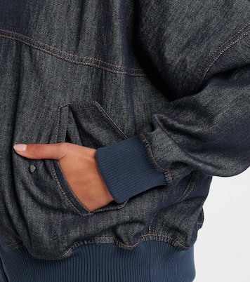 Denim bomber jacket | Brunello Cucinelli