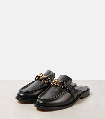 Mules Astaire Knot en cuir | Bottega Veneta