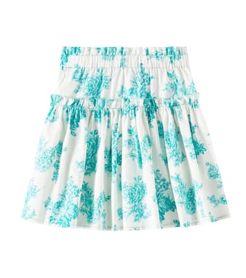 Jupe Tatiana en coton à fleurs | C'era Una Volta