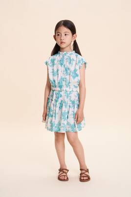 Jupe Tatiana en coton à fleurs | C'era Una Volta