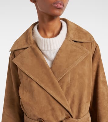 Cappotto a portafoglio in suede | Róhe