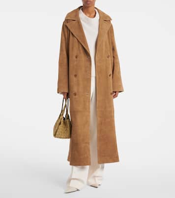 Cappotto a portafoglio in suede | Róhe