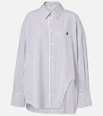Camisa de popelín de algodón a rayas | The Attico