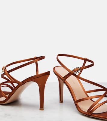 Strappy 85 satin sandals | Gianvito Rossi
