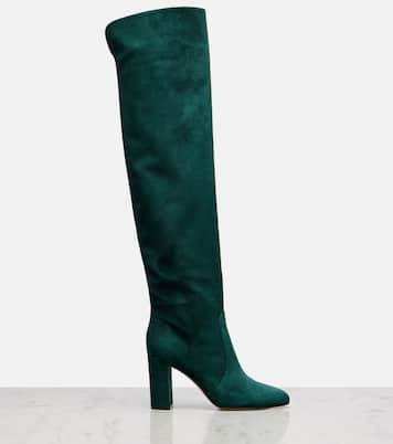 绒面革过膝靴 | Gianvito Rossi