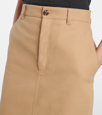High-rise cotton midi skirt | Wardrobe.NYC