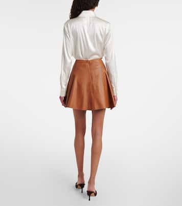 Leather miniskirt | Ralph Lauren Collection