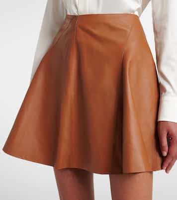 Leather miniskirt | Ralph Lauren Collection