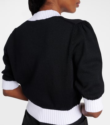 Cropped cotton cardigan | Prada