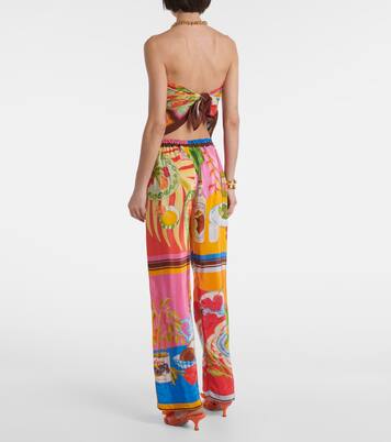 Summer Picnic printed wide-leg pants | Farm Rio