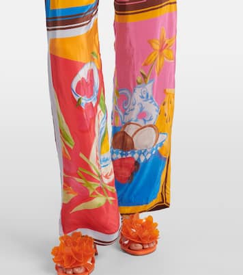 Summer Picnic printed wide-leg pants | Farm Rio