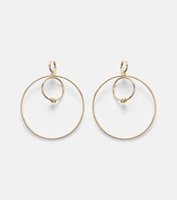 Echo 18kt gold hoop earrings with diamonds | Spinelli Kilcollin