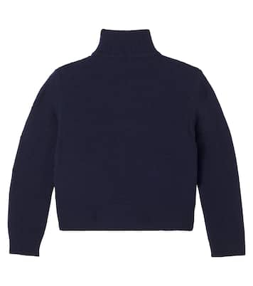 罗纹针织羽绒开衫 | Moncler Enfant