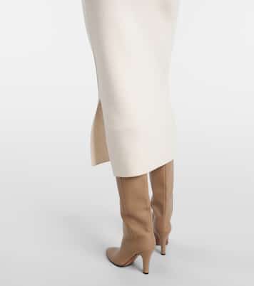 Wool and cashmere midi skirt | Jardin des Orangers