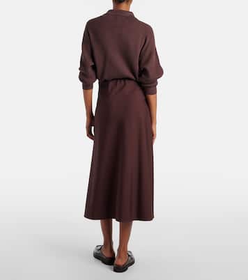 Wool-blend midi skirt | Brunello Cucinelli