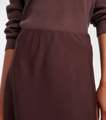 Wool-blend midi skirt | Brunello Cucinelli