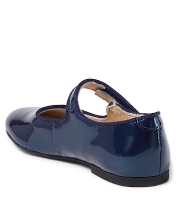 Daisy Baby metallic leather Mary Jane flats | Pom d'Api