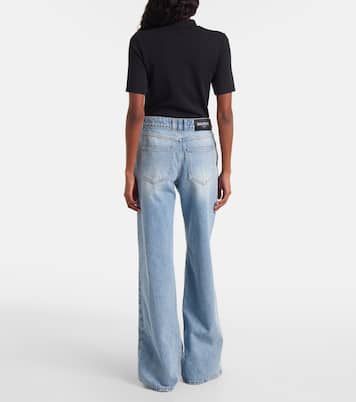 Mid-rise wide-leg jeans | Balmain