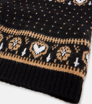 Caspian Fair Isle cashmere hood | Khaite