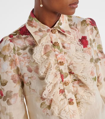 Hypnotic floral ramie blouse | Zimmermann