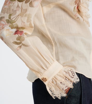Hypnotic floral ramie blouse | Zimmermann
