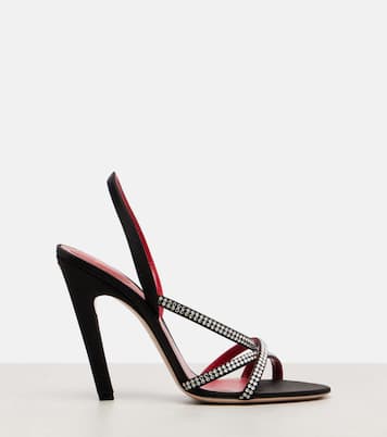 Sandali Dans Le Foyer 105 in raso  | Valentino Garavani