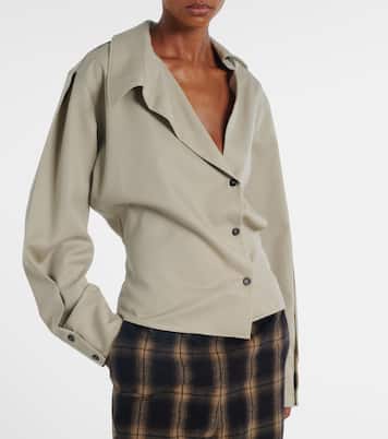 드레이프 울 셔츠 | The Attico