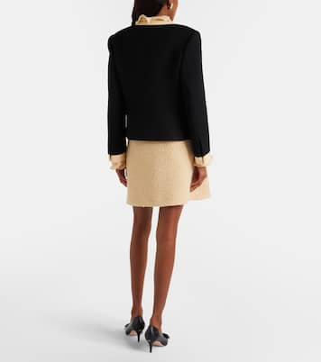 VGold wool-blend tweed miniskirt | Valentino