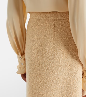 VGold wool-blend tweed miniskirt | Valentino