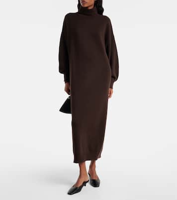 Turtleneck wool and cashmere sweater dress | Jardin des Orangers