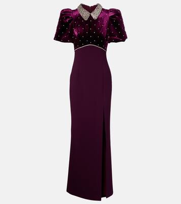 Charles embellished velvet gown | Rebecca Vallance