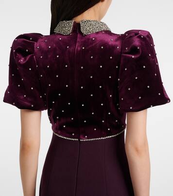 Charles embellished velvet gown | Rebecca Vallance