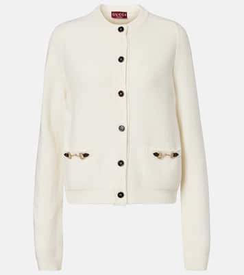 Horsebit wool and cashmere cardigan | Gucci