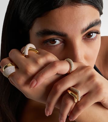 Ring New York 66 Medium aus 18kt Gelbgold mit Diamanten | Engelbert