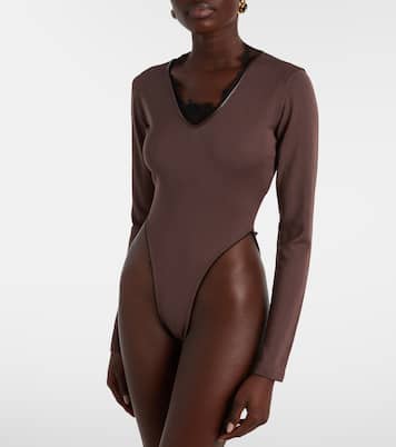 Lace-trimmed bodysuit | Jacques Wei