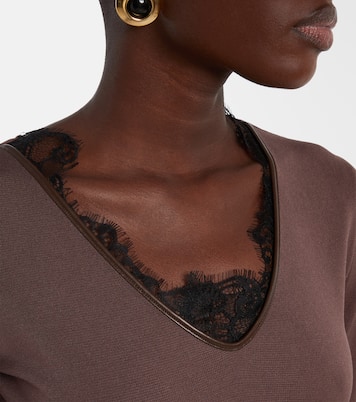 Lace-trimmed bodysuit | Jacques Wei