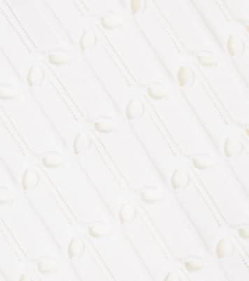 Cutout scalloped wool and cotton tank top | Zimmermann Kids