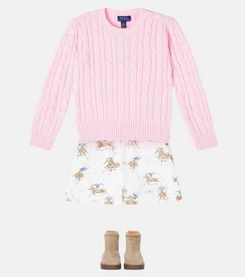 Jersey trenzado de algodón | Polo Ralph Lauren Kids