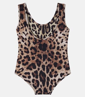 Bañador con estampado de leopardo | Dolce&Gabbana Kids