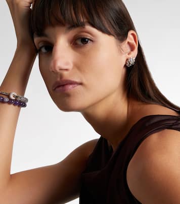 18kt white gold earrings with diamonds | Kamyen