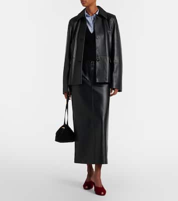 Mules con cuña de terciopelo | Toteme