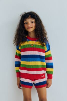 Canela striped cotton sweater | The New Society