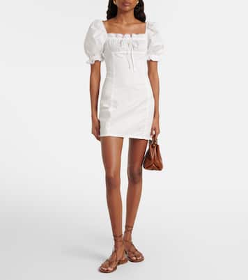 Ligia lace-trimmed cotton minidress | Bananhot