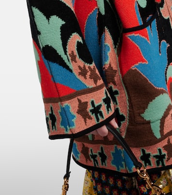Cárdigan cárdigan envolvente en mezcla de lana en jacquard | Etro